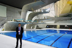 Next the diving pool