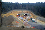 The tunnels under construction