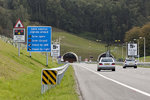 Cars entering the tunnels