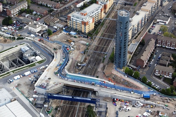 Aerial view of the site