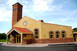 Front view of the church