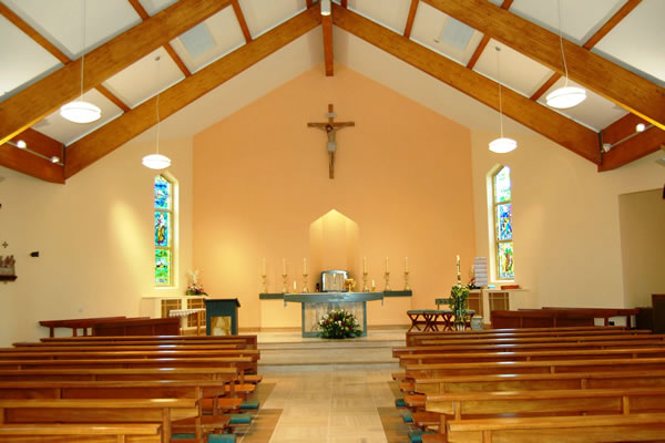 Inside the church